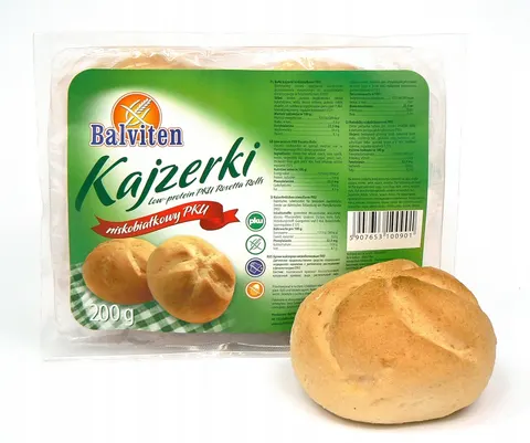 Balviten bez glutenu bułki kajzerki niskobiałkowe 200g