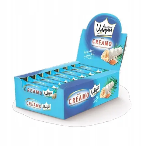 Creamo baton z migdałami i kremem kokosowym 29g x16