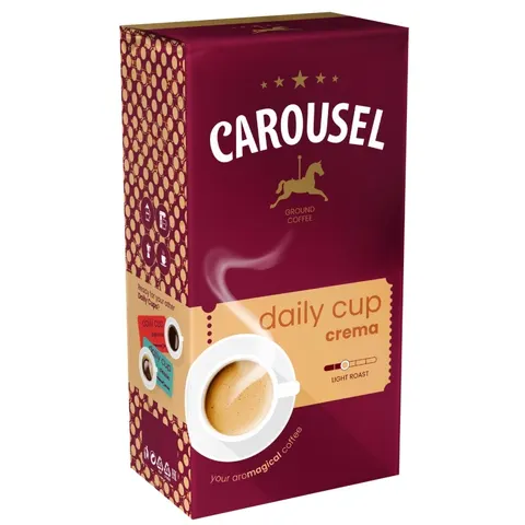 Carousel kawa mielona crema daily cup 250g