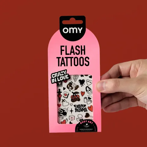 OMY ZMYWALNE TATUAŻE 46 SZT. - MIŁOŚĆ