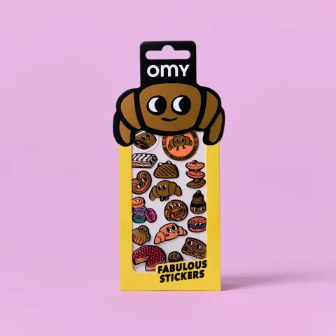 Odlotowe winylowe naklejki - ICONIC CROISSANT / OMY
