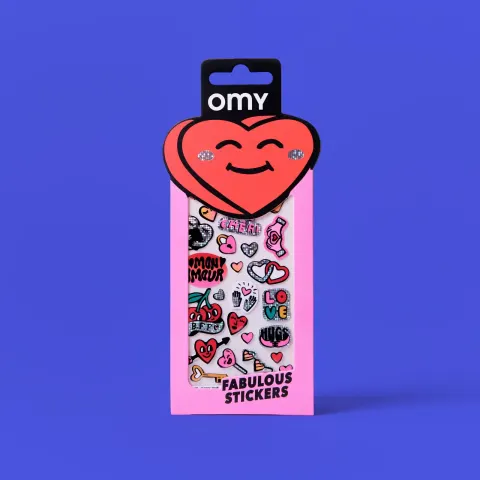 OMY ZESTAW WINYLOWYCH NAKLEJEK SET - ICONIC