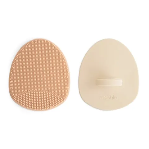 Mushie Szczotka na Ciemieniuchę dla Niemowląt Blush / Shifting Sa