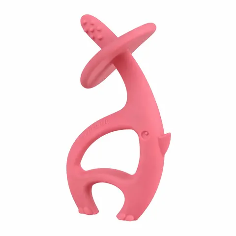 Gryzak silikonowy Słonik Dancing Elephant PINK, Mombella