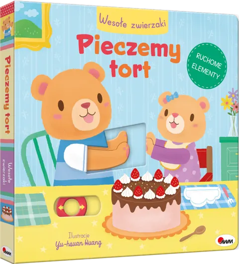 AWM WESOŁE ZWIERZAKI PIECZEMY TORT KSIĄŻECZKA Z RUCHOMYMI ELEMENTAMI