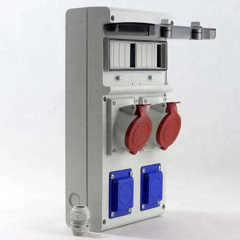 Rozdzielnica przenośna 11M 2x32A/5P, 2x230V
