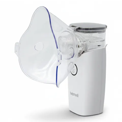 HelpMedi Katarek Nebucare 2.0 Secure Zestaw Nebulizator + Sól fizjologiczna