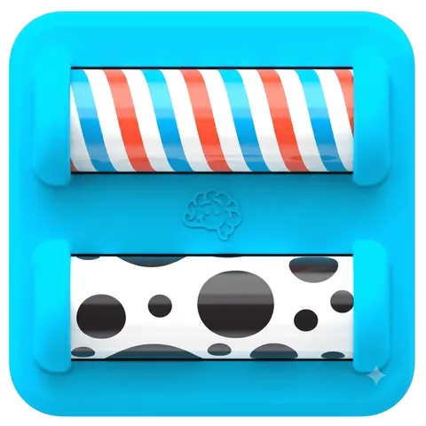 FAT BRAIN TOYS PlayTab Sensoryczny Kwadrat. Wałeczki