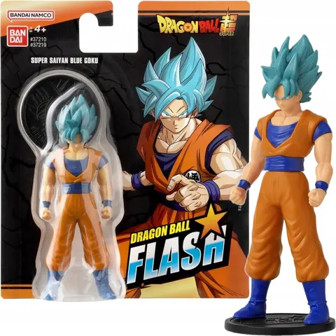 Dragon Ball Flash Bandai Oryginalna Ruchoma Figurka Super Saiyan Blue Goku
