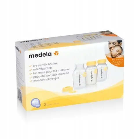 MEDELA butelki pojemniki mleka pokarmu 150ml 3 szt.