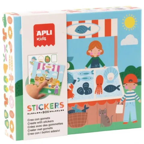Apli Kids Zestaw z naklejkami Targ