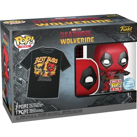 Deadpool & Wolverine Best Bubs POP + Koszulka M Funko Pop & Tees