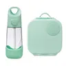 Zestaw Mini Lunchbox + Butelka tritanowa ze słomką 450 ml - Spearmint / B.box