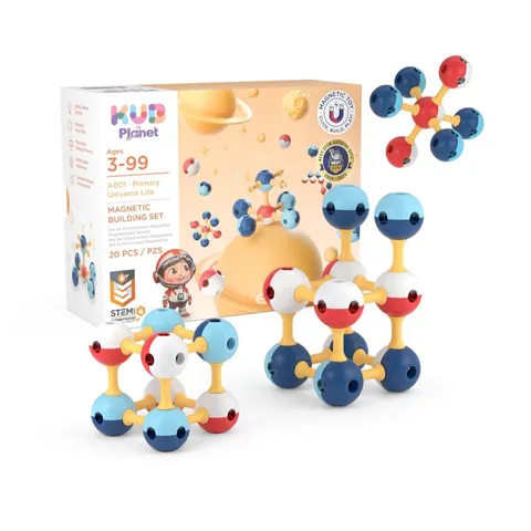 KUB PLANET magnetyczne klocki konstrukcyjne 3D 20 el. 3 lata+