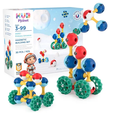 KUB PLANET magnetyczne klocki konstrukcyjne 3D 30 el. 3 lata+