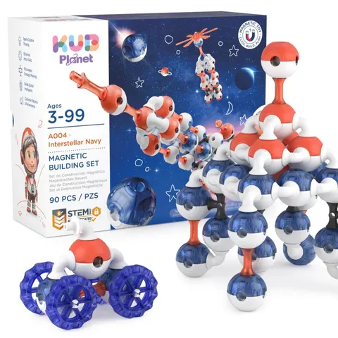 KUB PLANET magnetyczne klocki konstrukcyjne 3D 90 el. 3 lata+