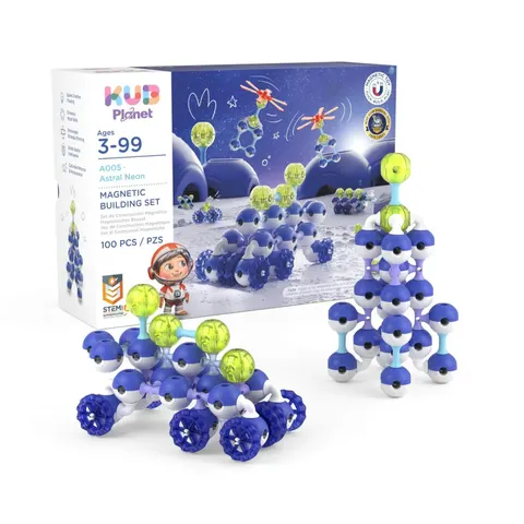 KUB PLANET magnetyczne klocki konstrukcyjne 3D 100 el. 3 lata+