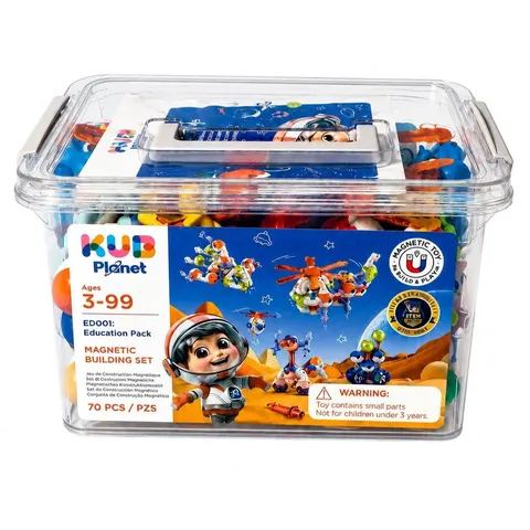 KUB PLANET magnetyczne klocki konstrukcyjne 3D 70 el. 3 lata+
