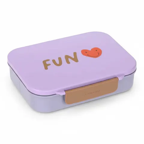 Lassig Lunchbox Bento z przegródkami Little Gand Heart Lilac