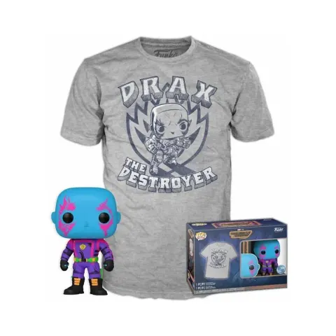 Drax (Blacklight) + Koszulka XL - Marvel Funko POP & Tee