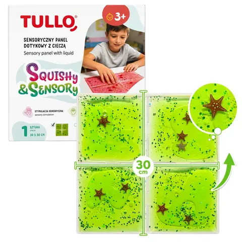 Tullo Zabawka Sensoryczna Panel sensoryczny z cieczą zielony