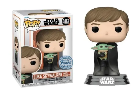 Luke Skywalker with Grogu 482 Star Wars | Uszkodzone opakowanie/Outlet | Funko POP! Vinyl