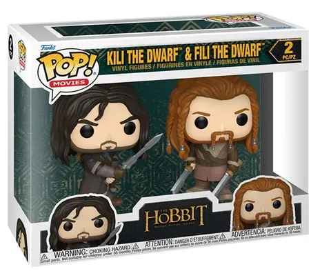 2 pack Kili the Dwarf and Fili the Dwarf The Hobbit Funko POP! Vinyl