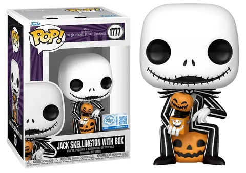 Jack Skellington with Box 1777 Nightmare Before Christmas Funko POP! Vinyl