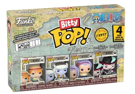Funko Bitty POP! 4-Pack: One Piece (Nami, Arlong, Nojiko, Dracule Mihawk)