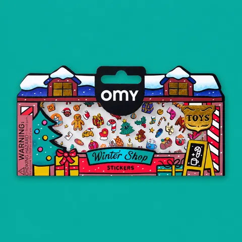 Odlotowe winylowe naklejki - WINTER SHOP / OMY