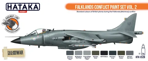 Zestaw farb Falklands Conflict paint set vol. 2 8x17ml Hataka CS28