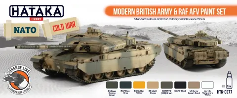 Zestaw farb Modern British Army & RAF AFV 8x17ml Hataka CS77