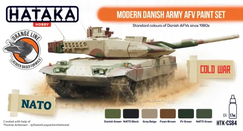 Zestaw farb Modern Danish Army AFV 6x17ml Hataka CS84
