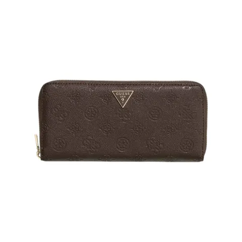 GUESS PORTFEL DAMSKI BLAKE SLG LARGE ZIP AROUND BRĄZOWY SWPD2222146 BNL