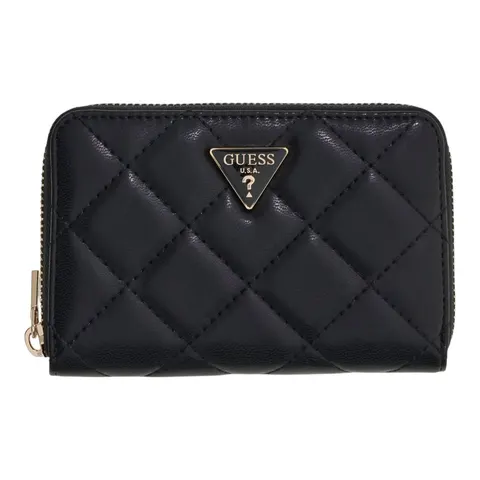 GUESS PORTFEL DAMSKI JULIET SLG MEDIUM ZIP AROUND CZARNY SWQG2456140 BLA