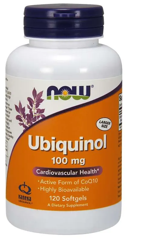 Ubichinol Koenzym Q10 100 mg 120 kapsułek NOW FOODS