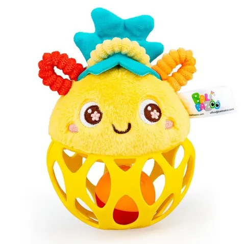 BaliBazoo zabawka Ananas piłka grzechotka gryzak 0M+