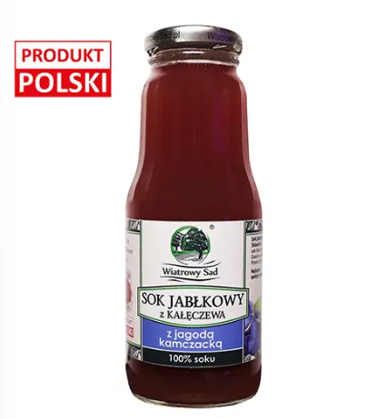 Sok jabłkowy z jagodą kamczacką 300ml