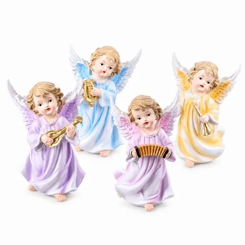 FIGURKA ANIOŁEK Z INSTRUMENTEM WYS. 14CM