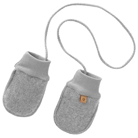 Zaffiro Rękawiczki dziecięce Wełna premium Sierra 0-12m Grey