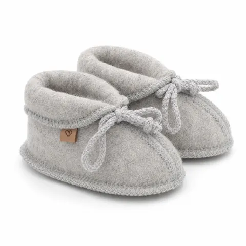 Zaffiro Buciki dziecięce wełniane Sierra M 6-12M Grey