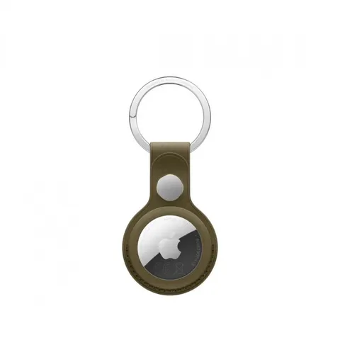Apple Brelok z tkaniny FineWoven do AirTaga ciemna oliwka