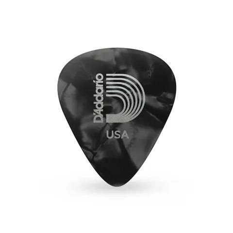 25-Pack D'Addario Black Pearl Celluloid Guitar Picks Light 0.50 mm