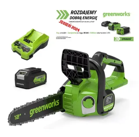 Pilarka łańcuchowa 30 cm akumulatorowa 40V Greenworks G40CS30II bez akumulatora