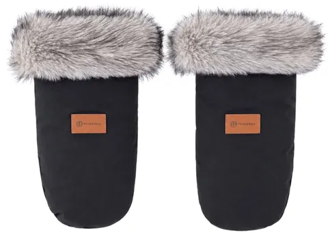 PETITE&MARS Mufka do wózka / ciepłe rękawiczki Fjora Forever Black