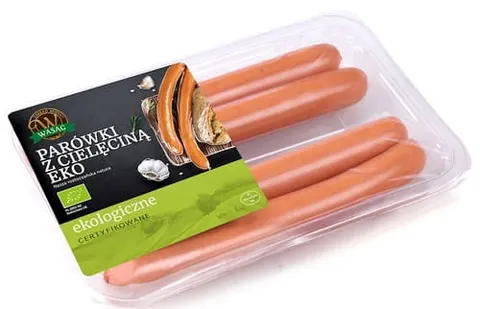 Parówki z cielęciną BIO 240g 4szt Wasąg
