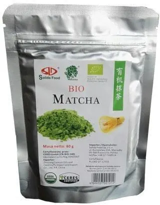 HERBATA MATCHA BIO 80 g - SOLIDA FOOD