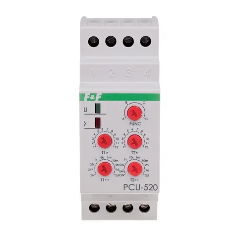 Przekaźnik czasowy 2-funkcyjny 230V PCU-520 - F&F