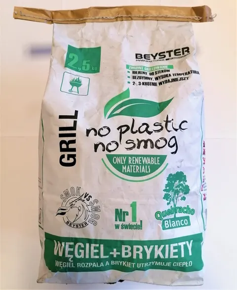 WĘGIEL DRZEWNY + BRYKIET DRZEWNY 2,5 kg - BEYSTER