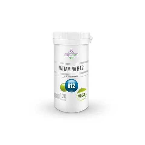 WITAMINA B12 120 KAPSUŁEK (100 mcg) - SOUL FARM